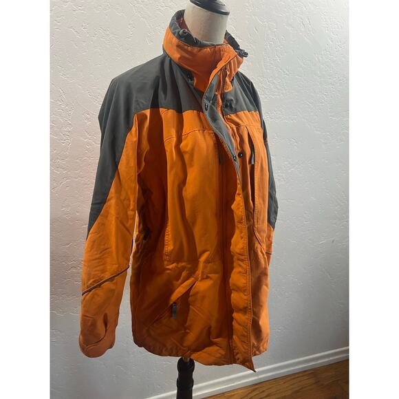 Columbia Omni-Tech Women’s Interchange Jacket XL Orange Gray Waterproof - Picture 12 of 13